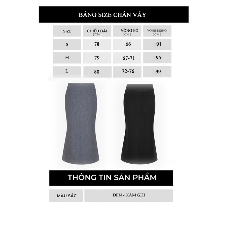 Chân váy nữ dài Linda Midi Skirt - Meemdy