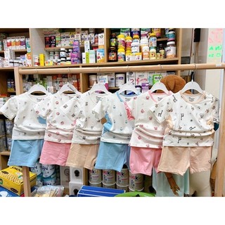 Bộ cộc tay Mommom - Avaler chất sợi tre nhiều mẫu, đủ size