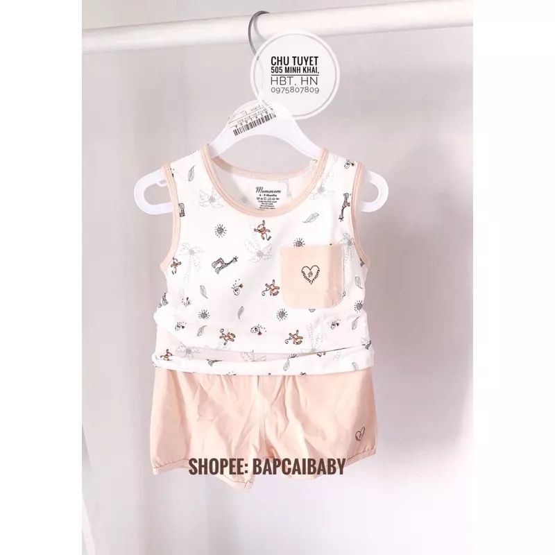 Bộ sát nách Mommom  cho bé đủ size