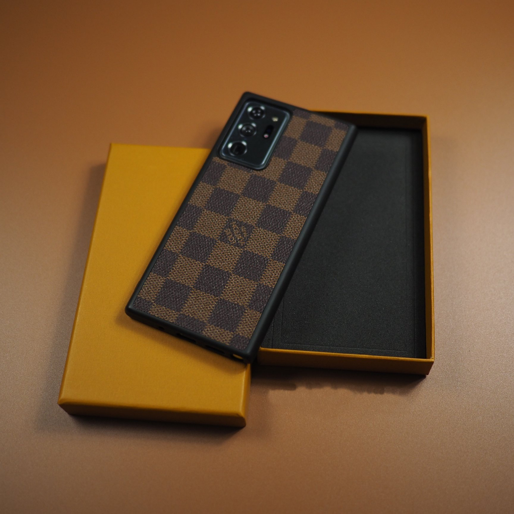 Ốp da L ..V cao cấp lót nhung Samsung S21ultra, S22ultra, S23ultra, note10plus,note20ultra