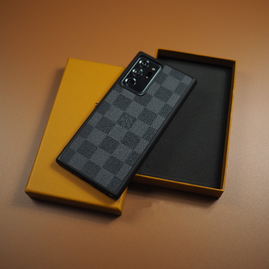 Ốp da L ..V cao cấp lót nhung Samsung S21ultra, S22ultra, S23ultra, note10plus,note20ultra