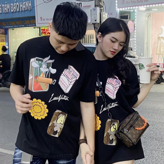 Phông lunvuitton phiên bản sầu hàng scap chất vải cotton lạnh hót nhất mùa hè 2023.