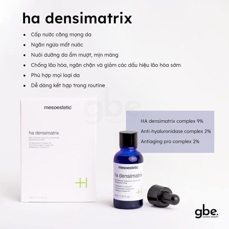 Serum Cấp Nước, Dưỡng Ẩm & Chống Lão Hoá Meso HA Densimatrix 30ml