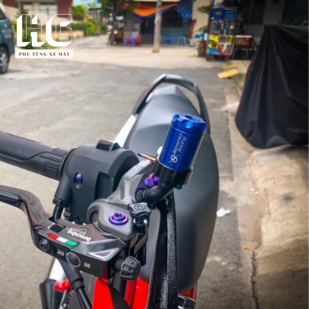 Bình Dầu Bít Trụ Nhôm CNC Gắn Cho Các Dòng Xe Bình Dầu Rời