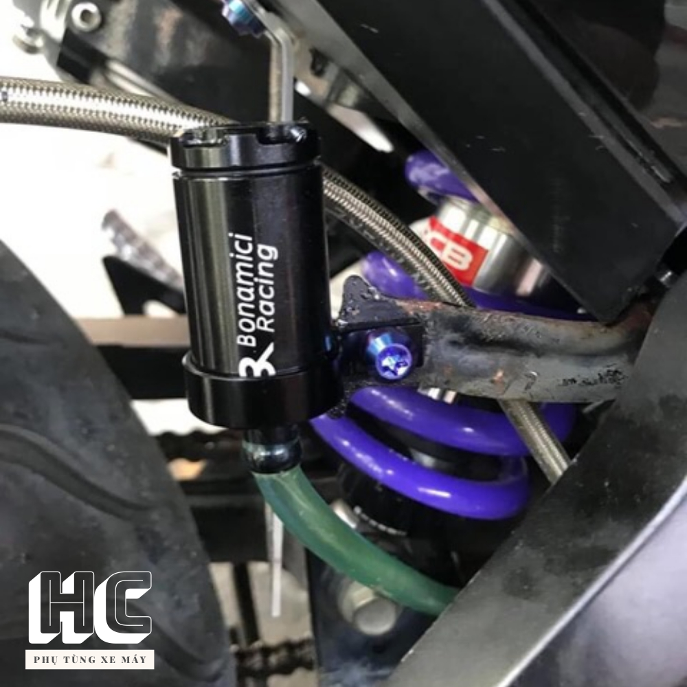 Bình Dầu Bít Trụ Nhôm CNC Gắn Cho Các Dòng Xe Bình Dầu Rời