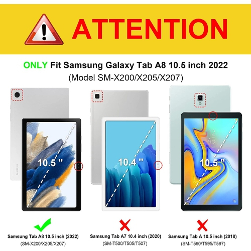 Bao da Samsung Galaxy Tab A8 2022 10.5 inch  xoay 360 độ nhiều màu giá rẻ