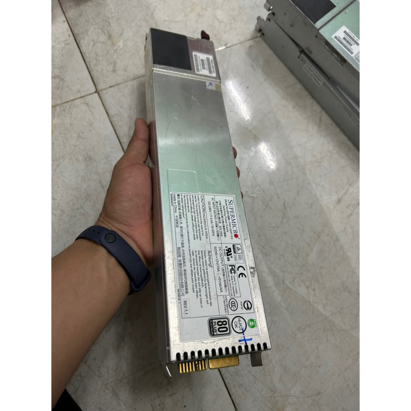 Nguồn server 920w 12v 75A, Supermicro PWS-920P-SQ 80plus đã kích