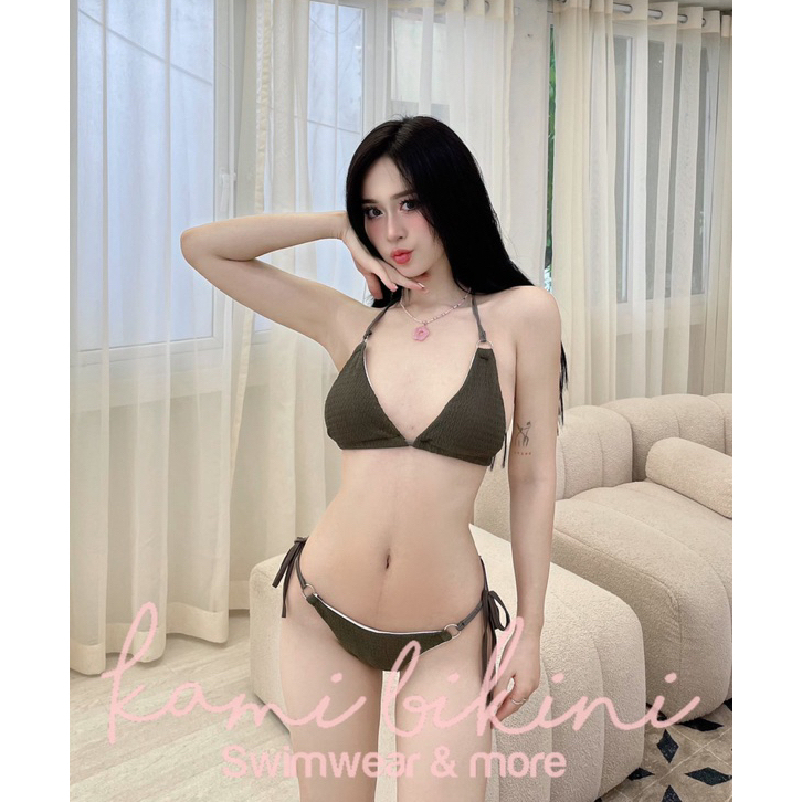 Bikini KAMI 2 mảnh sóng phối khoen gợi cảm