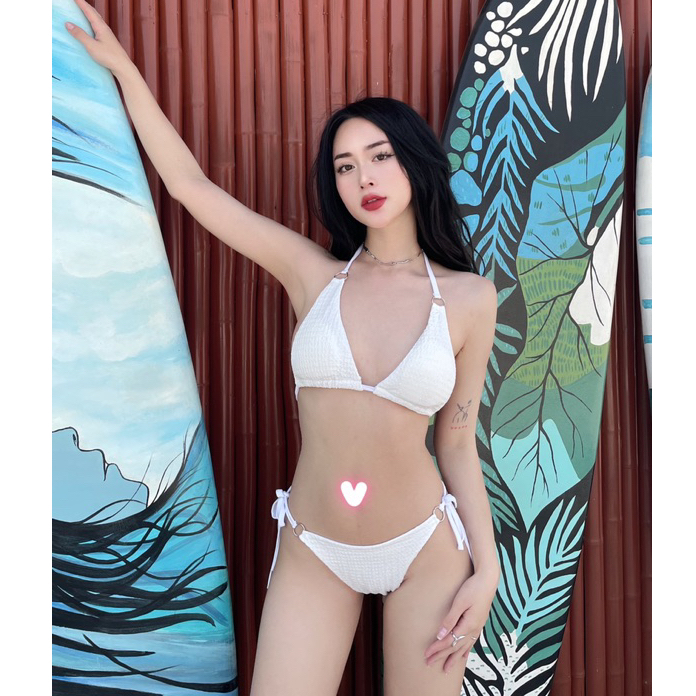 Bikini KAMI 2 mảnh sóng phối khoen gợi cảm