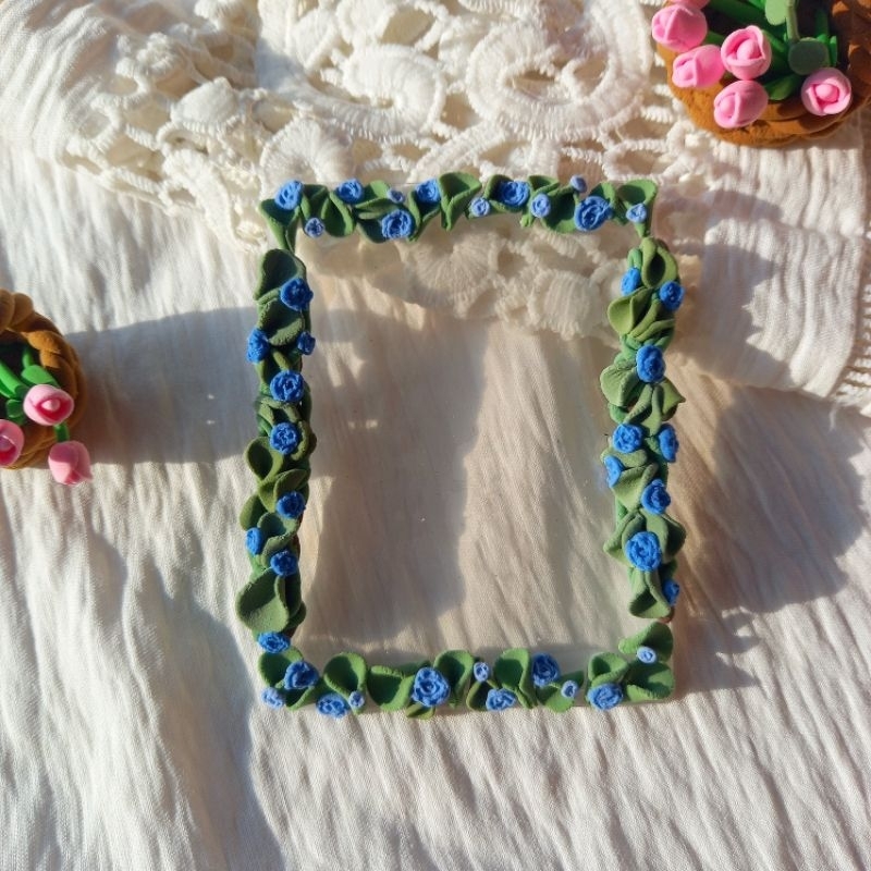 TOPLOADER DECOR ĐẤT SÉT RABBIT topdeco thỏ trắng hoa hồng đáng yêu