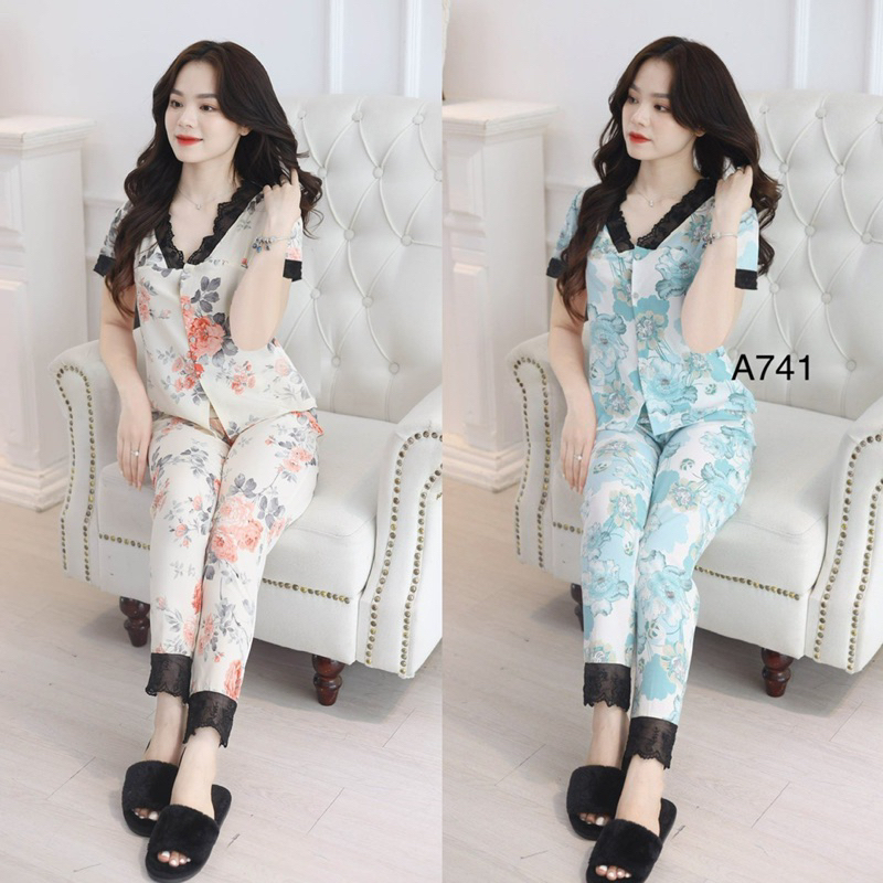 Đồ bộ pyjama nữ tay dài