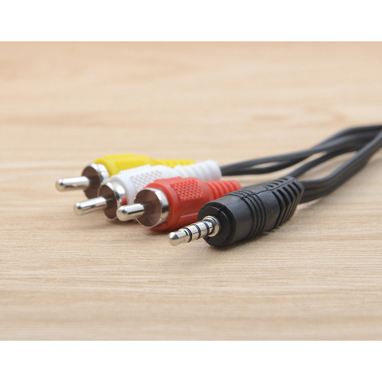 Cáp AV/AUX 3.5mm ra 3 đầu bông sen