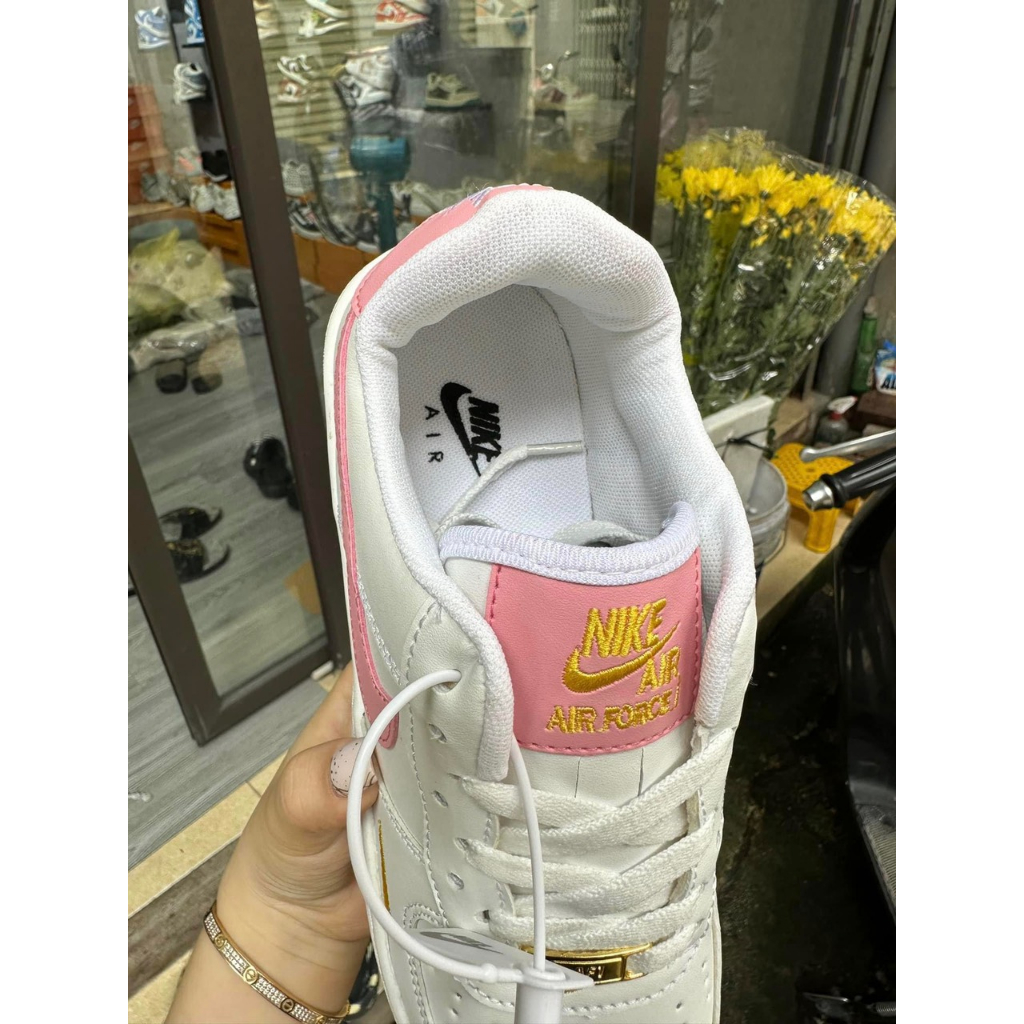 Giày thể thao_nike af1 vệt hồng nữ ,Giày Air Force 1 07 Essential Rust Pink Hàng Cao Cấp