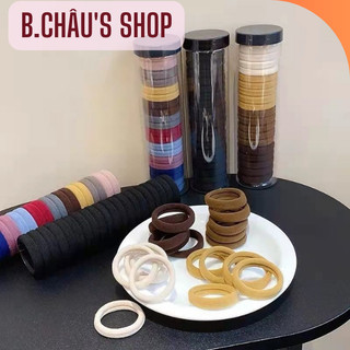 Set 20 chun buộc tóc kèm lọ nhựa