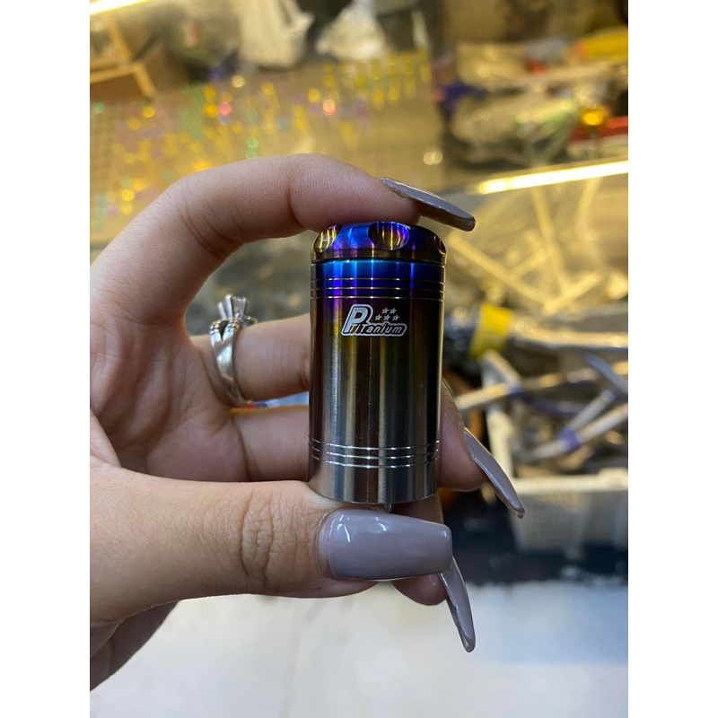 Ptitanium bình dầu titan gr5 mẫu nhỏ gắn các loại xe