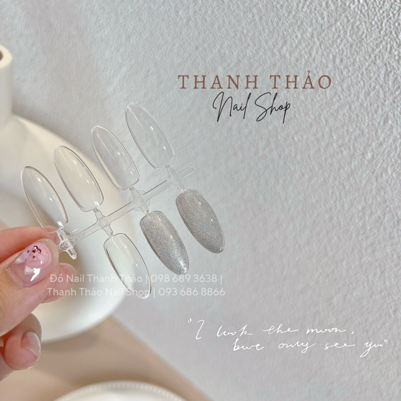 Sơn gel mắt mèo kim cương trắng ít ánh đen