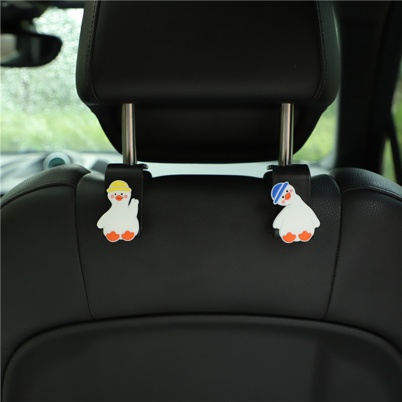Cặp Móc Treo Đồ Gắn Ghế Xe Hơi Kiểu Hoạt Hình Dễ Thương, tải trọng lên đến 20kg