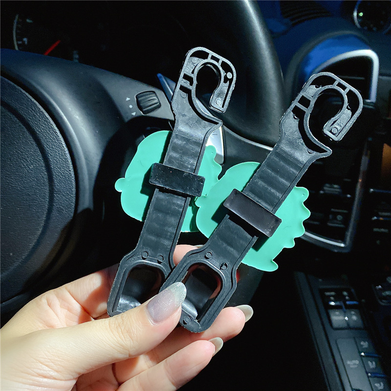 Cặp Móc Treo Đồ Gắn Ghế Xe Hơi Kiểu Hoạt Hình Dễ Thương, tải trọng lên đến 20kg