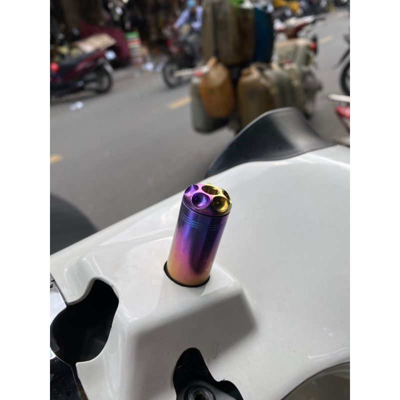 Ptitanium bình dầu titan gr5 mẫu nhỏ gắn các loại xe