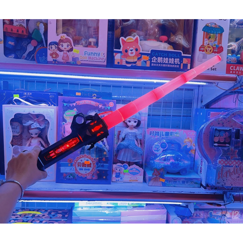Kiếm Lazer Ánh Sáng Phiên Bản Mới Lightsaber Ghép Đôi Sạc Pin TypeC Mix Màu Cháy Phố