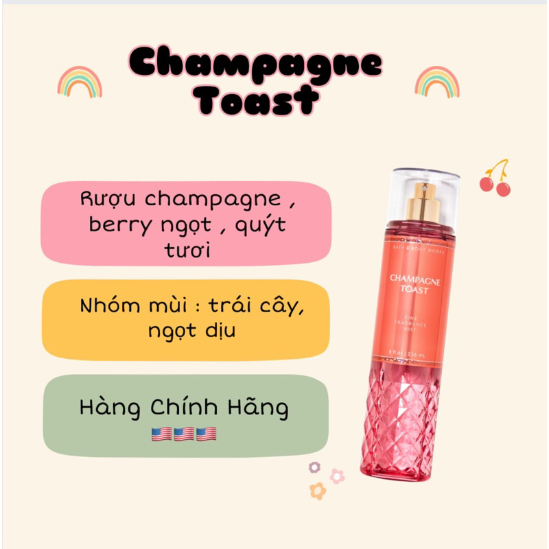 Sản Phẩm Sữa Tắm - Lotion - Body Mist Xịt Thơm Toàn Thân Bath & Body Works
