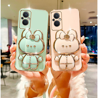 Ốp lưng Oppo Reno7 Reno 7z Reno8 Reno8z Reno8 5g Reno 4 Reno5 Reno6 Reno 6Z giá đỡ thỏ Cute