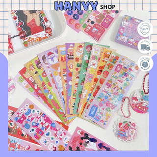 Set sticker lấp lánh trang trí Toploader nhiều màu sắc Hanyyshop