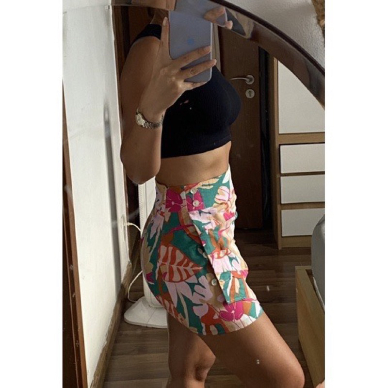 Chân váy linen f21 dư sale