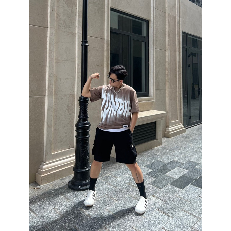 Áo thun zombieclub  ZOMBIE BLUR localbrand thun cotton 100% 230gsm