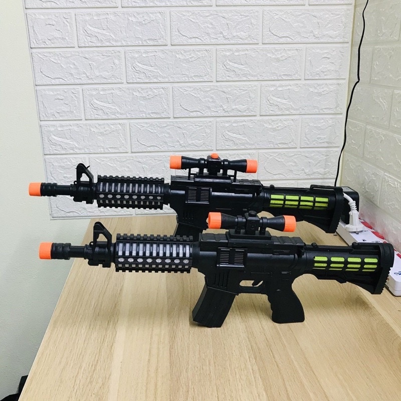 Đồ Chơi Súng Chạy Pin Có Đèn Có Nhạc Loại To Đẹp - Đồ Chơi Cho Bé Trai - LoiChoi Kids