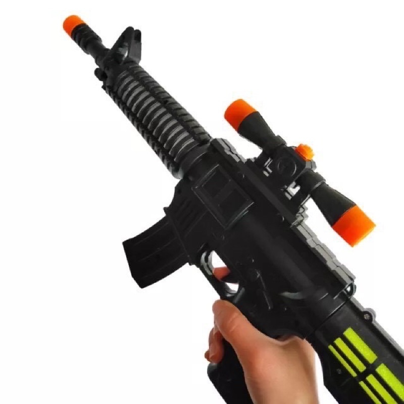 Đồ Chơi Súng Chạy Pin Có Đèn Có Nhạc Loại To Đẹp - Đồ Chơi Cho Bé Trai - LoiChoi Kids