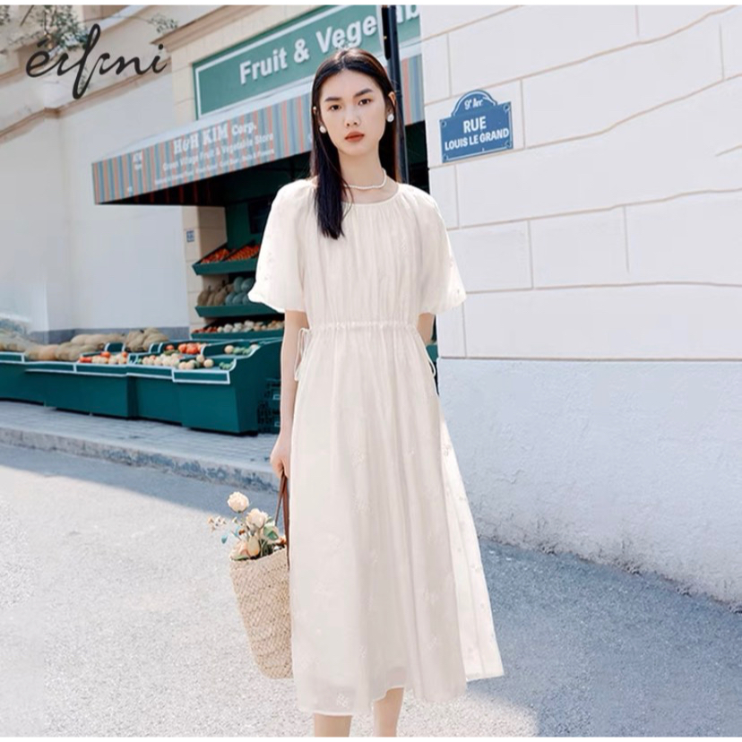 B023 Váy thêu hoa xuất dư của EIFINI