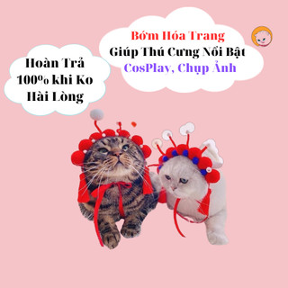 Bộ Bờm Hoá Trang Kinh Kịch cho Chó Mèo - Giải Trí Đặc Biệt cho Thú Cưng và Sen