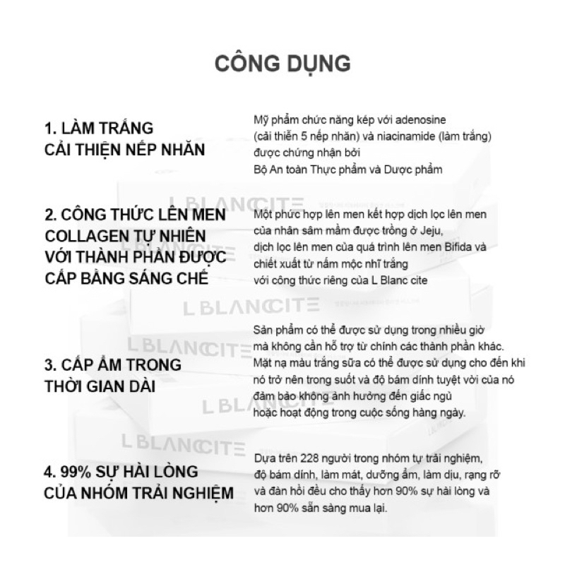 Mặt nạ thạch Collagen Nâng Cơ Chống Lão Hoá - LBlancCite