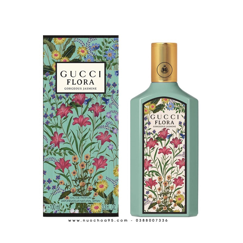Nước hoa chiết 10ml Gucci Flora Gorgeous Jasmine Xanh
