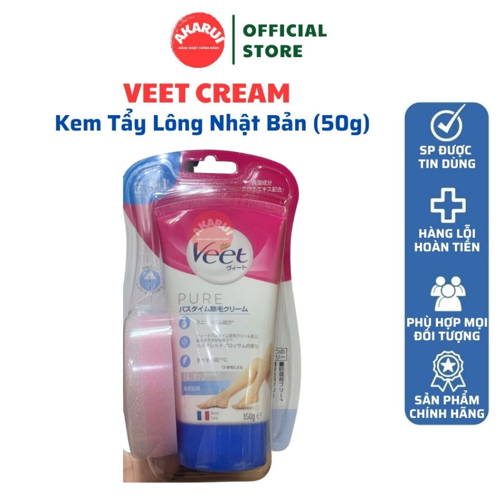 Kem Tẩy Lông Veet Hair Removal Cream (50g)