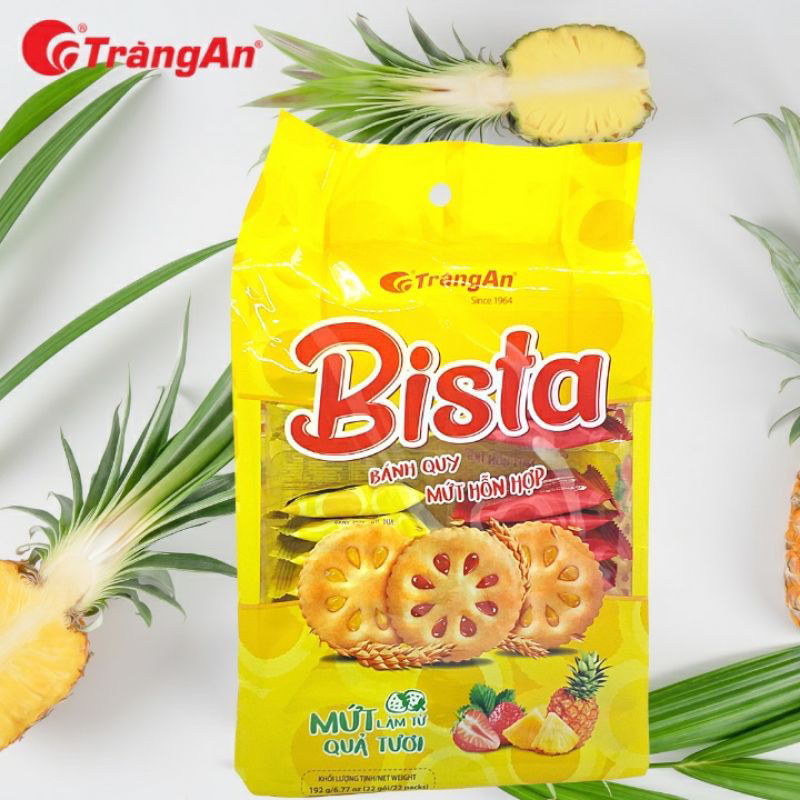 Bánh Quy Mứt Hỗn Hợp Bista Tràng An Túi 192G (22 Gói)