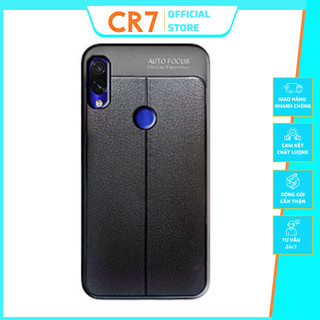 Ốp lưng Xiaomi Redmi Note 7 silicon giả da, chống sốc Auto Focus