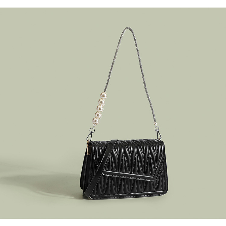 Túi xách nữ nắp chéo hai dây đeo size 23 Leysi A52C