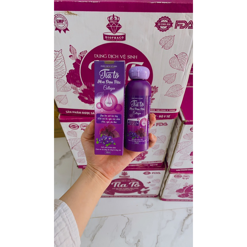 Dung dịch Vệ Sinh Tía Tô Hoa Đậu biếc chính hãng