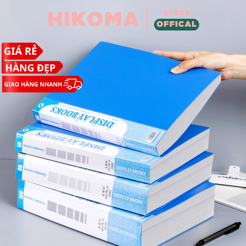 File đựng tài liệu Hikoma nhiều ngăn a4 giá rẻ file lá đựng tài liệu văn phòng phẩm đồ dùng học tập