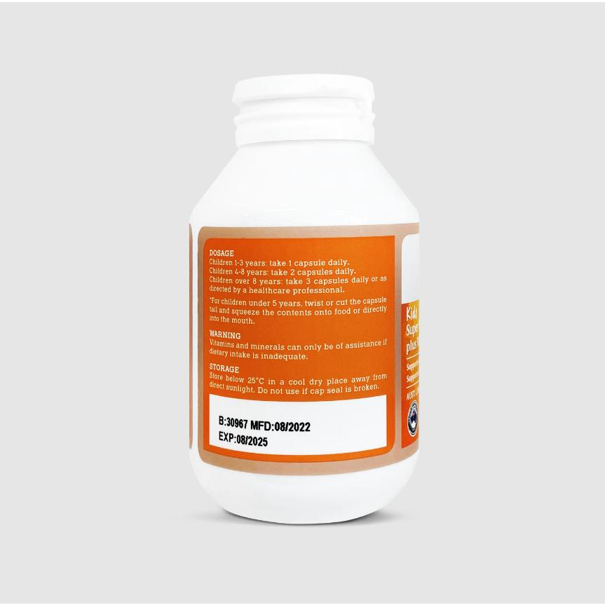 Viên uống bổ sung canxi Vitatree Kids Super Milky Calcium 330mg plus Vitamin D3 60 viên