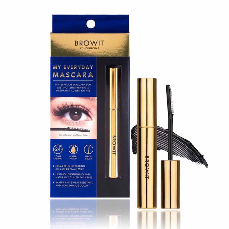 Mascara NongChat Browit Làm Dày va Dài Mi - Chuốt Mi Làm Dày và Dài Mi NongChat Browkit - Nongchat M