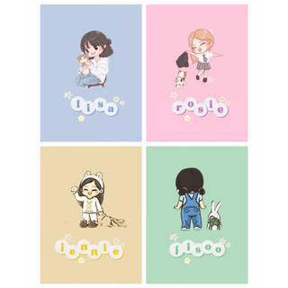 SET 4 CARD DES BLACKPINK CÁN MỜ