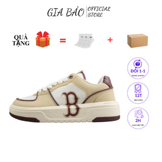 Giày thể thao mlb chunky liner boston red sox màu nâu in chữ b full box bill