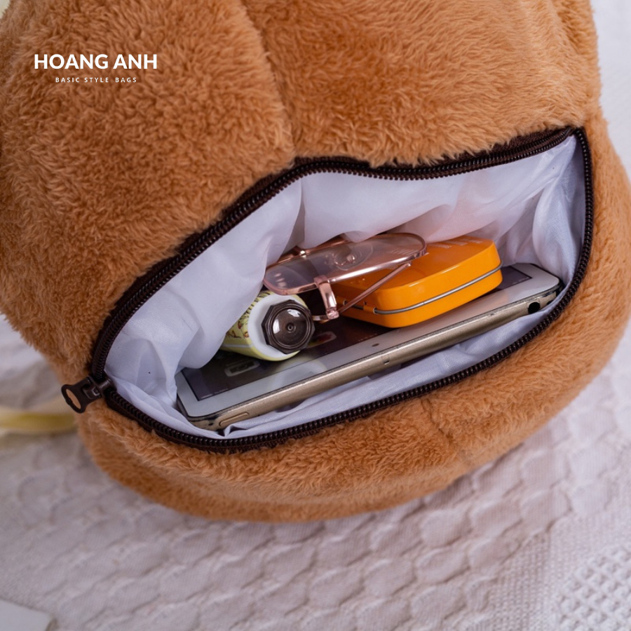Balo thú bông cute phụ kiện thời trang siêu dễ thương, form căng dày mềm mịn, đi học, đi chơi, du lịch, dã ngoại H18