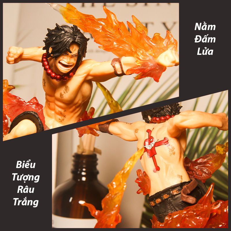 Mô Hình ACE Bản Siêu Cấp 18CM Mô hình One Piece Cao Cấp, Figure Mô Hình Anmie One Piece Luffy Vua Hải Tặc