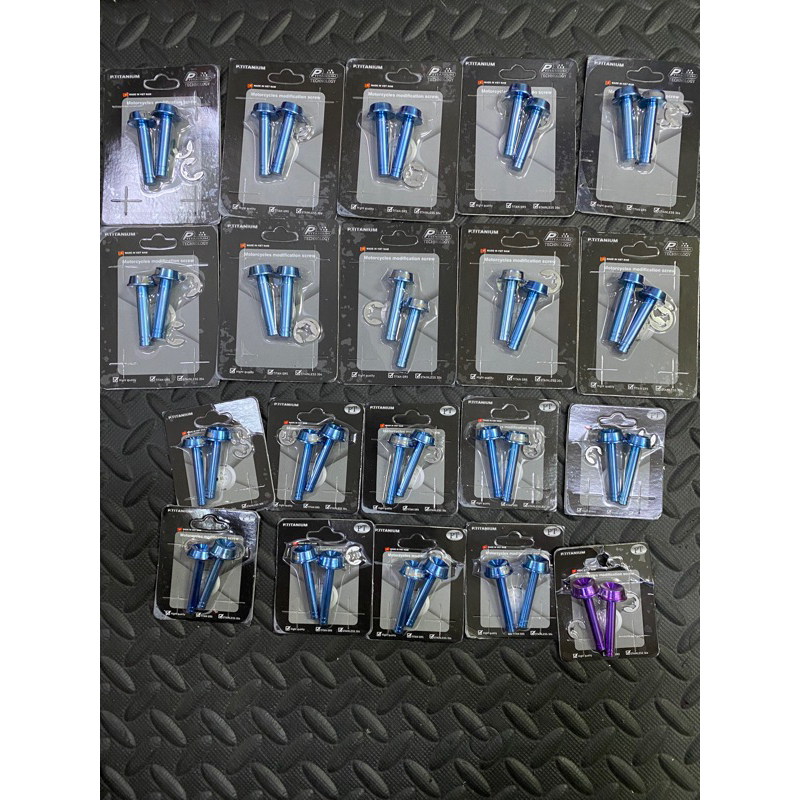 Ptitanium xỏ gác chân titan gr5 mẫu bông lõm gắn yamaha honda suzuki