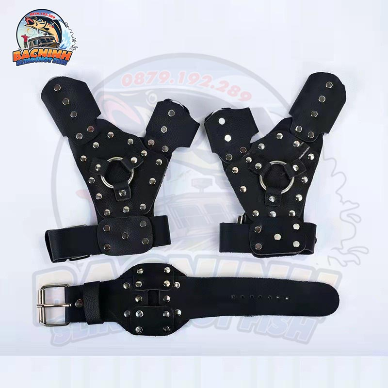 Gang tay bảo vệ + đai đeo máy chống xuyên