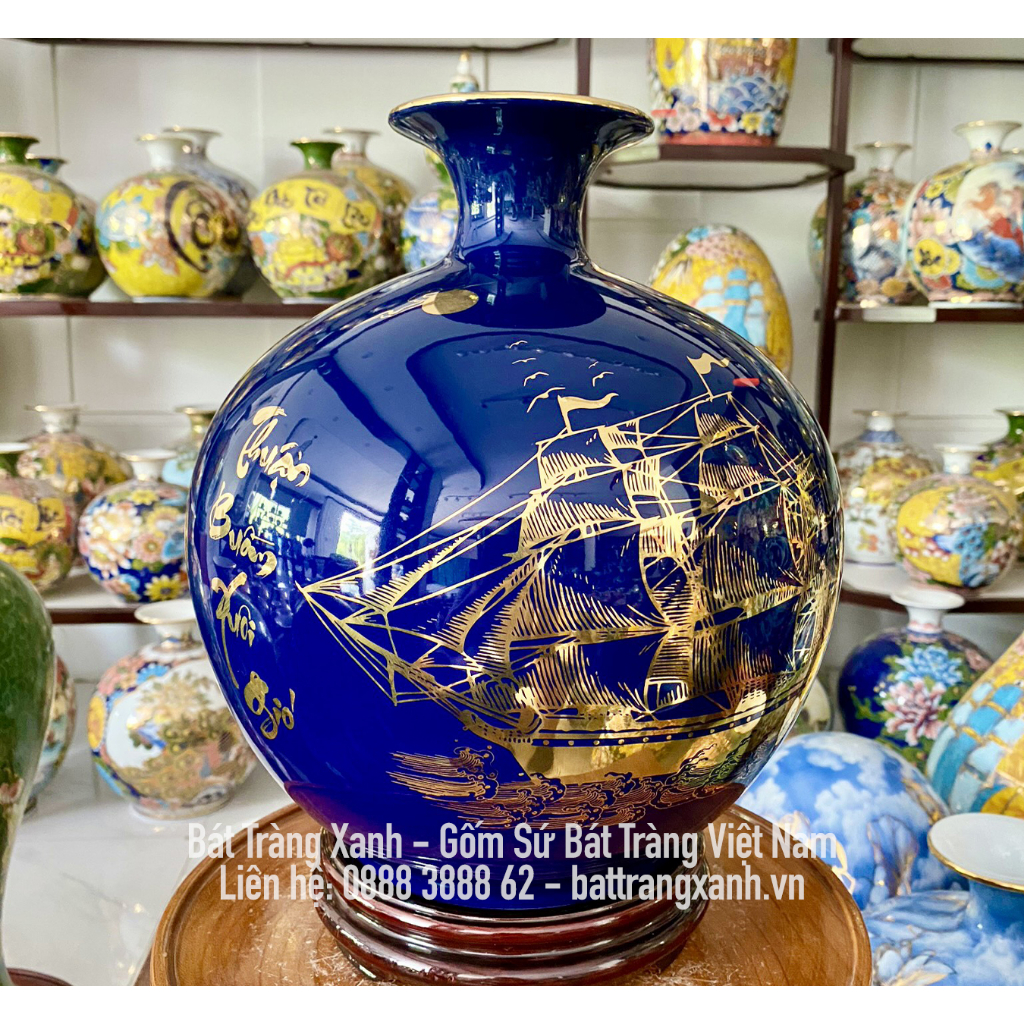 Bình Hút Lộc Bát Tràng - Bình Tài Lộc, Bình Phong Thuỷ Thuận Buồm Xuôi Gió